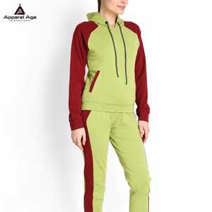 Ensemble de survêtement personnalisé pour femme, respirant, épais, en coton, avec sweat à capuche oversize et pantalon de survêtement, pour le sport et la course - Product Image 2