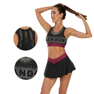 Uniforme de Porristas para Mujer Adulta 2026, 100% Poliéster, Ligero, de Secado Rápido, Transpirable, Tejido Elástico de Alto Rendimiento para Uso en Escenario - Product Image 3