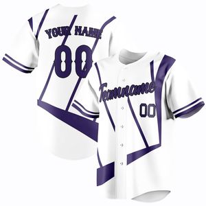 Vêtements de sport imprimés respirants pour hommes et femmes, maillots et chemises de baseball personnalisés à manches courtes - Product Image 4
