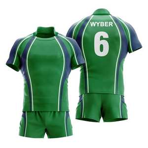 ชุดรักบี้คุณภาพสูงสั่งทำได้ ราคาส่งถูก พิมพ์ลายแบบซับลิเมชั่น ชุดกีฬาสำหรับแฟนฟุตบอล ชุดยูนิฟอร์มรักบี้ - Product Image 2