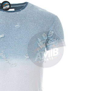 T-shirt Homme Distressed de Haute Qualité – Nouvelle Collection Personnalisée, Décontractée, Respirante, Coupe Sportive – T-shirts Distressed Personnalisables - Product Image 5