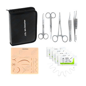 Wounds Surgical <b>Suture</b> Pads Tools <b>Kit</b> Medic Instruments Upgraded <b>Suture</b> Pad Layers Of Silicone Surgical Training Products - Product Image 1