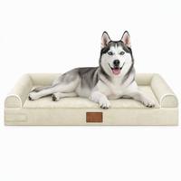 Lit pour animaux de compagnie en éponge solide respirante XL avec logo personnalisé, canapé de luxe moderne et écologique pour chiens et chats, toutes saisons, directement de l'usine