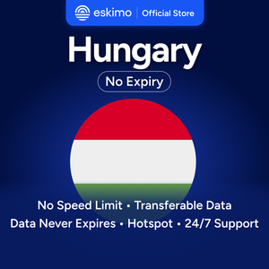 Eskimo Hongrie 10 Go eSIM sans expiration des données, données de voyage à grande vitesse 5G/4G, pas de carte SIM physique requise, S-H-10 Smartphones numériques - Product Image 1