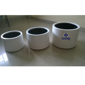 2026 Indian Manufacturer's High Quality Fibre Glass PE Coated Modern Stylish Square Outdoor Decorative Flower <b>Pots</b> Planters - Product Image 3