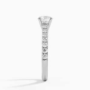 BOJ <b>Ring</b> 094 Round Cut 925 <b>Silver</b> Halo Stone Prong Setting <b>Solitaire</b> Diamond <b>Ring</b> 2ct D Color VVS1 Moissanite GRA Certified - Product Image 3
