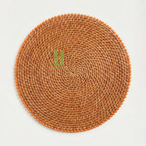 Assiette de présentation en rotin écologique, décoration murale, dessous de plat rond en rotin, sets de table en rotin pour la maison, fabrication OEM au Vietnam - Product Image 6