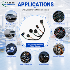 Aksesoris Mobil Lampu Depan Lampu Belakang Kabel Harness Lengkap Isolasi PVC Konduktor Tembaga Murni Buatan Khusus Otomotif ISO9001 - Product Image 2