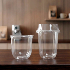 Wholesale Disposable Transparent 95mm Single Wall PP <b>Plastic</b> <b>Cups</b> Lid 16oz 22oz Clear Tea Coffee Juice Beverages QUANG QUAN - Product Image 1