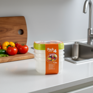 SET4 FIAMBRERA 0.35L Contenitore per Alimenti per Uso Domestico o in Cucina - Product Image 3