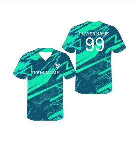 Camiseta de Béisbol Sublimada Personalizada con Cuello en V, Manga Corta, Estampado Geométrico, Secado Rápido, Poliéster, Nombre del Equipo, Número del Jugador, Unisex, Adulto - Product Image 4
