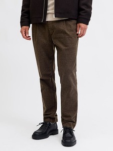 Pantalon de bureau professionnel pour homme, style formel, coupe droite, en toile respirante, taille mi-haute, poids moyen, tenue élégante - Product Image 3