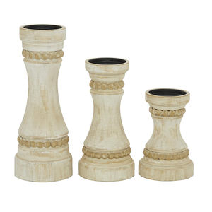 Wooden Candlestick Holders New Arrival Custom Supplier Mango Wooden Candle Holder for Farmhouse or <b>Table</b> <b>Centerpiece</b> Decoration - Product Image 3