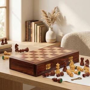 Eco-Friendly Rustic Polished <b>Chess</b> <b>Board</b> Game with 100% Handmade Pure Wood Animal/Love Style Customized Size <b>Chess</b> <b>Set</b> New - Product Image 2
