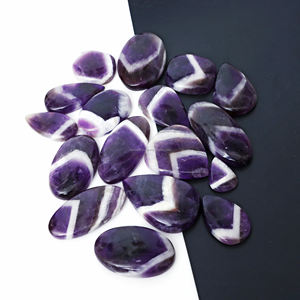 Cabujón Chevron de Amatista de Alta Calidad con Cambio de Color Natural Púrpura, Gema Suelta para Joyería de Plata - Product Image 3
