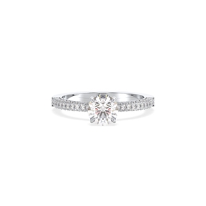 Anillos de compromiso solitarios REYES con moissanita VVS de corte brillante redondo de 1.35 quilates para mujer, joyería fina de plata de ley 925 - Product Image 2