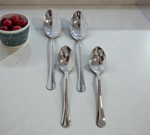 Cuchara de Acero Inoxidable para Cena de Boda, Acabado Espejo, Metal Pesado, Moderna y Lujosa, Apta para Lavavajillas, Duradera - Product Image 1