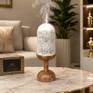 Customized Handmade Metal <b>Oud</b> Burner Arabic Mabkhara Decorative Islamic Bakhoor Burner Ramadan Eid Decor Aroma <b>Diffuser</b> Home Use - Product Image 2