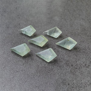 Piedra Preciosa Natural de Prehnita AAA+ en Forma de Cometa con Corte Facetado, Piedra Suelta Calibrada para Joyería, Todos los Tamaños Disponibles - Product Image 5