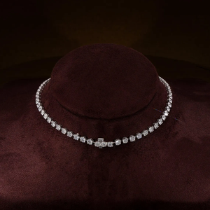 Collar con Diamante Cultivado en Laboratorio en Forma de Y, con Corte Brillante Redondo, Diamantes Certificados VVS2, Joyería Fina Elegante de Oro para Mujer - Product Image 2