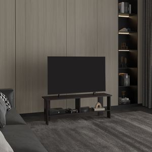 Mobile TV Navia da 47 Pollici con Due Ripiani, Nero Wengue, Unità di Intrattenimento per Soggiorno e Camera da Letto - Product Image 1