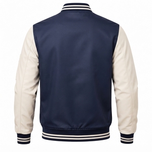 Wholesale 2026 Men's Stand Collar Bomber Jacket Quick Dry Winter Polyester Online Sale Custom Design High Street OEM Serviced - Product Image 4