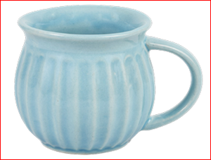 Taza de Café de Cerámica Hecha a Mano con Acabado Mate a Rayas, Estilo Wabi Sabi, Apta para Uso Doméstico, Apta para Lavavajillas y Microondas - Product Image 2
