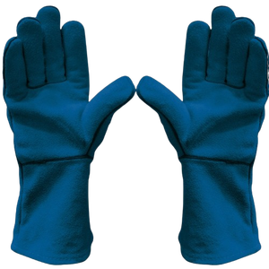 Heavy Duty Leather Industrial Safety Gloves High Heat Resistant Welding Gauntlet <b>Fire</b> Safety Working Gloves Hand Arm Protection - Product Image 2