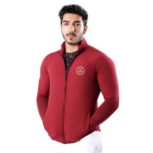 Sports <b>Jacket</b> 2.0 Lightweight Athletic Running Training <b>Zip</b>-<b>Up</b> Activewear Windbreaker for Men & Women Outdoor Fitness Burgundy - Product Image 1