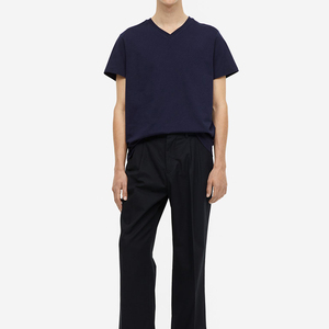 Nouveautés fabriquées en usine, t-shirts pour hommes de haute qualité, coupe ample, col montant coupe-vent, style hip-hop, manches régulières - Product Image 1