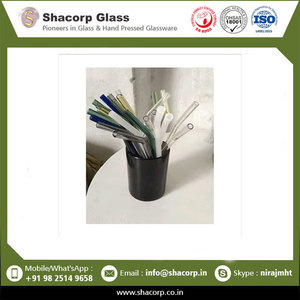 Premium Reusable Borosilicate Glass Drinking Straws Set with Cleaning <b>Brushes</b> for <b>Smooth</b> Juices and Cold Beverages - Product Image 6