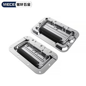 Accessoires pour flight case en acier inoxydable 304 avec poignée de traction dissimulée, coque de l'unité principale, poignée à ressort, poignée de levage pour boîte de transport - Product Image 2