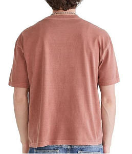 เสื้อยืดทรงบ็อกซี่สำหรับผู้ชาย ทรงหลวม ใส่สบาย ผ้าฝ้ายระบายอากาศ สไตล์ลำลอง สตรีทแฟชั่น ไหล่ตก มีจำหน่ายแล้ว - Product Image 6