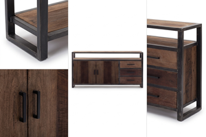 Guindo Eco-Friendly Durable Solid Wood Dresser with Rattan Drawer Front Scandinavian Style Cabinet for Resort and Villa Interior - Product Image 5