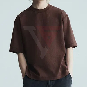 Nouveau T-shirt Homme Slim Fit 95% Coton 5% Élasthanne 2026 – Coupe Musclée avec Ourlet Courbé Allongé pour la Gym - Product Image 1