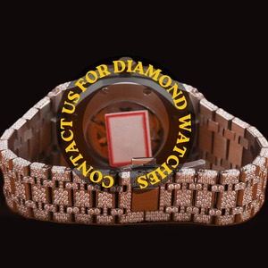 Reloj de pulsera de lujo para hombre, estilo hip hop, con diamantes incrustados, de cuarzo, disponible a un precio razonable. - Product Image 2