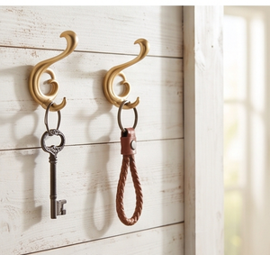 Premium Handcrafted <b>Curtain</b> Wall <b>Hooks</b> Durable Material <b>With</b> Elegant Finished Perfect For Towels Door Hanging Display - Product Image 5
