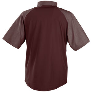 Veste de sport légère tissée à manches courtes et col montant pour homme, avec logo frontal, anti-bactérienne, idéale pour le sport - Product Image 4