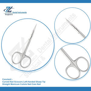 Tijeras para uñas de acero inoxidable de alta calidad, tijeras para uñas curvadas, tijeras para uñas de acero inoxidable, tijeras para uñas para zurdos - Product Image 6