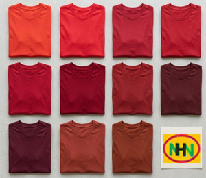 Camiseta de Cuello Redondo para Hombre, Manga Corta, 100% Algodón, Tejido de Punto, Estampado Serigrafiado, Sólida, Ecológica, Transpirable, de Secado Rápido, Informal, 180g, Corte Regular - Product Image 1