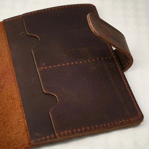 Wholesale Price Leather <b>Passport</b> <b>Holder</b> Travel <b>Wallet</b> RFID Protection Credit Card Pockets Slim Design Custom Logo for sale - Product Image 6
