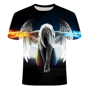 T-shirt Streetwear imprimé graphique coupe oversize en coton – Design graphique personnalisé - Product Image 4
