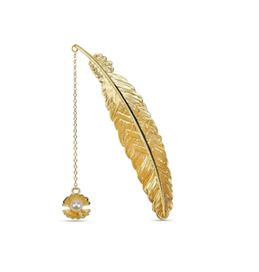 Elegante marcapáginas de metal para disfrutar de accesorios de lectura bonitos y funcionales en sus libros - Product Image 1