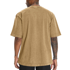 T-shirts délavés pour hommes, fabrication professionnelle, pour usage extérieur et décontracté, livraison directe d'usine. - Product Image 2
