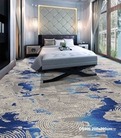 Tapis d'hôtel moderne en nylon tissé abstrait, à poils ras, lavable, pour chambres d'hôtes, hall, usage commercial, grande taille, réversible