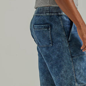 Pantalones Cortos Deportivos Vintage Personalizados al por Mayor, Pantalones Cortos con Efecto Desgastado, Pantalones Cortos con Cordón para Hombre, Pantalones Cortos Deportivos para Hombre - Product Image 6