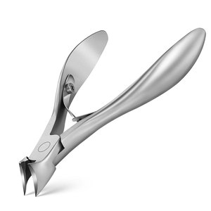 Coupe-ongles de précision haut de gamme avec lame incurvée en acier inoxydable, construction durable, design confortable pour un soin facile des ongles - Product Image 1
