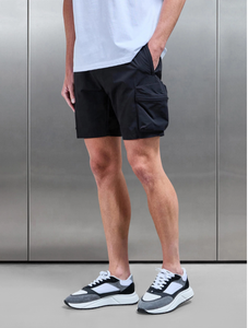 Pantalones Cortos Cargo para Hombre, Ligeros, Elásticos, de Nailon, Tácticos, Utilitarios, Cintura Elástica, Secado Rápido, Casuales, para Exteriores - Product Image 5