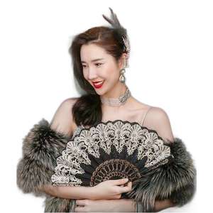 925 Sterling Silver <b>Fine</b> <b>Dangle</b> <b>Earrings</b> Full Diamond Shop Inlaid Clover Versatile 11-12mm Front Flawless Natural Pearl - Product Image 5