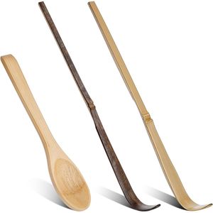 Juego de 3 Cucharas de Bambú para Matcha de 7.1 Pulgadas, Tradicionales para Ceremonias Japonesas del Té, Especias, Hojas de Té y Batidor para Café y Té - Product Image 1